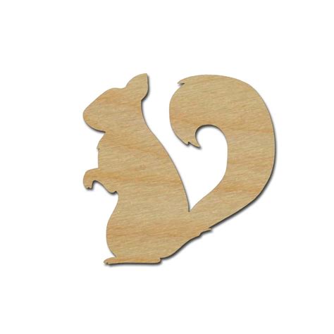 New Items | wood squirrel cut out | Artistic Craft Supply