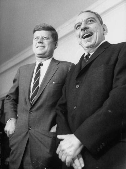 'Pres. John F. Kennedy with Luis Munoz Marin, Governor of Puerto Rico ...