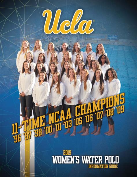 2019 Ucla Womens Water Polo Information Guide By Ucla Athletics Issuu