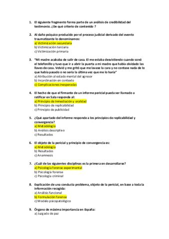 Examen Psicologia Forense Pdf