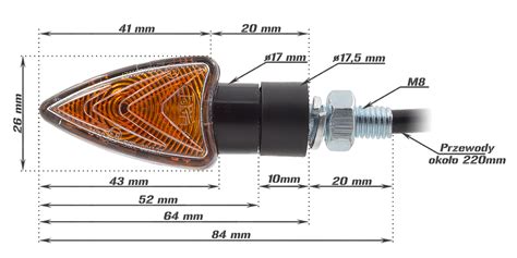 Kierunkowskazy Ar Wkowe Strza Ka Pomara Czowa V W Para