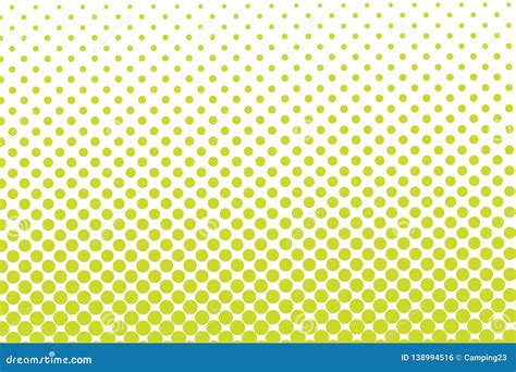 Yellow Halftone Dots Pattern Background Stock Illustration