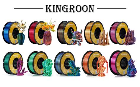 Kingroon Filamento PLA Para Impresora 3D Filamento PLA De Seda De