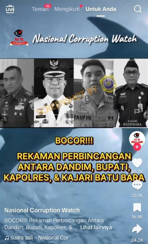 SALAH Rekaman Perbincangan Antara Dandim Bupati Kapolres Kajari