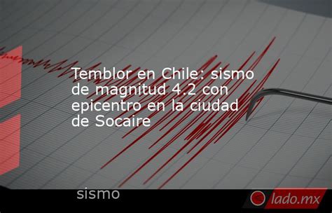 Temblor En Chile Sismo De Magnitud 4 2 Con Epicentro En La Ciudad De