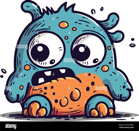 Cartoon Monster Vector Illustration Of A Monster Cute Monster Stock