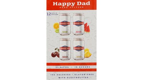 Happy Dad Gluten Free Variety Pack With Electrolytes Hard Seltzer Cans