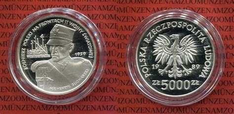 Zloty Silberm Nze Polen Zloty Henryk Sucharski Proof