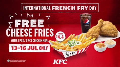 Buy a KFC 2- or 3-piece chicken meal & get free cheese fries from Jul ...