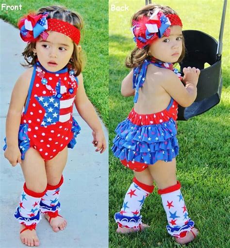 4th Of July Summer Boutique Outfits Baby Girl Fashion Cute Girl Outfits