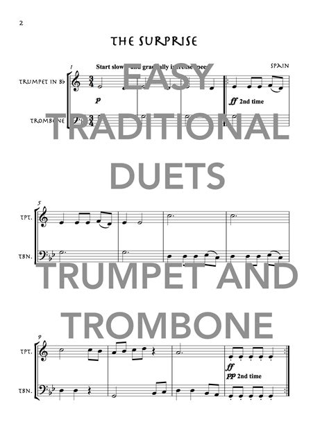 Easy Traditional Duets for Trumpet and Trombone Download