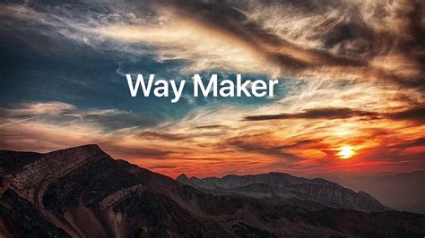 Way Maker Sinach Lyrics Youtube