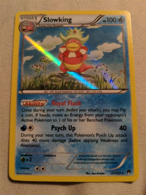 Slowking 21 122 Holo Rare XY BREAKpoint Pokemon Card Values MAVIN