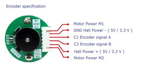 555 Size DC Motor With Encoder 12V 8000 RPM RobotShop