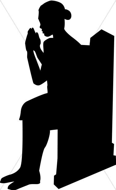 Woman Praying Hands Silhouette At Getdrawings Free Download