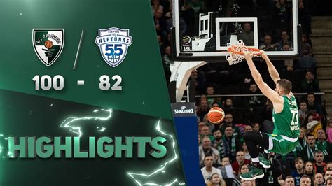 Highlights Zalgiris Gets To A 100 In A Win Against Neptunas YouTube