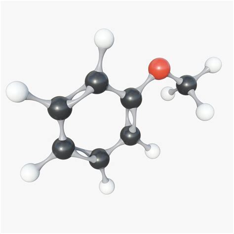 Anisole Molecule With Pbr 4k 8k Model 3d Turbosquid 1941857