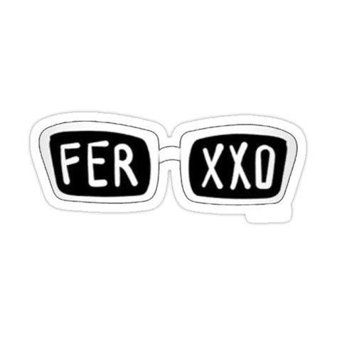 Two Black And White Stickers With The Words Fer Xo