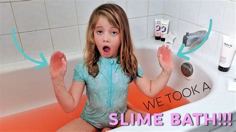 We Took A Slime Bath Youtube