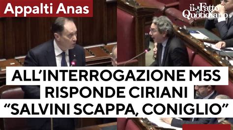 Appalti Anas All Interrogazione M S Replica Ciriani Santillo Fa Da