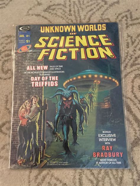 Vintage Curtis Unknown Worlds Of Science Fiction Magazine Comic