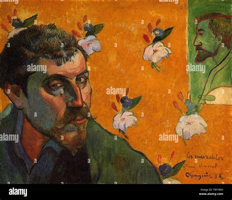 Paul Gauguin Self Portrait Dedicated Vincent Van Gogh Les Mis Erables