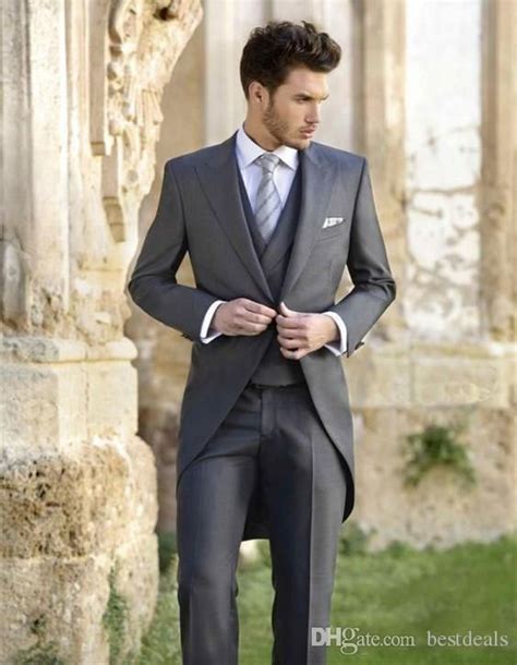 Compre Elegantes Esmoquin De Boda Chaleco De Cola Slim Fit Trajes Novio