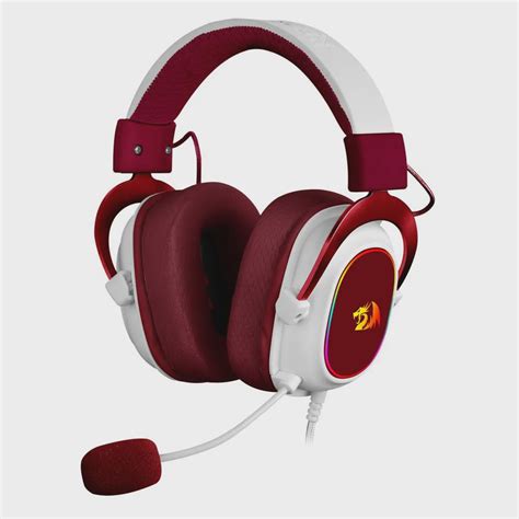 Headset Gamer Redragon Zeus X Rgb Virtual Branco Vermelho P