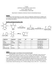 Lab Report Oxidation Of Alcohols Trends In Ir Spec Docx Ty Sides