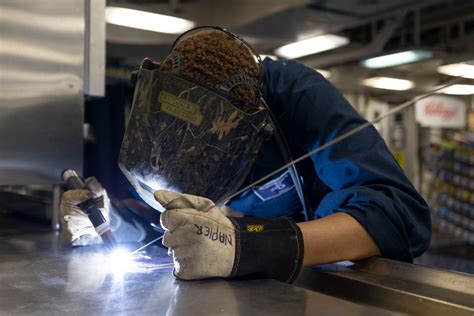 Dvids Images Uss Bataan Sailor Welds Repairs Image Of