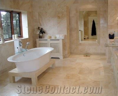 Brushed Travertine Bathroom Design, San Juan Beige Travertine Bathroom ...