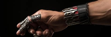 La mano robótica de IA futurista y el robot humano en el desarrollo