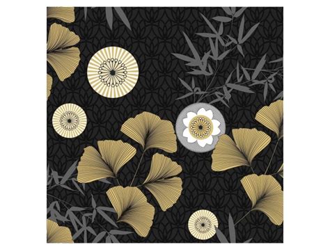 Rouleau De Nappe Toile Ciree M Japonica Noir Conforama