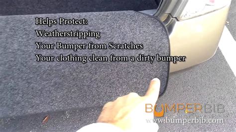 How It Works Bumper Protector And Trunk Mat Helps Prevent Scratches To Your Rear Bumper