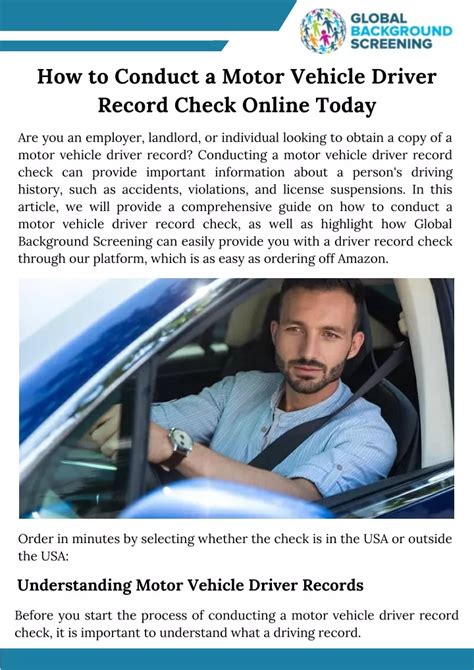 Ppt How To Conduct A Motor Vehicle Driver Record Check Online Today