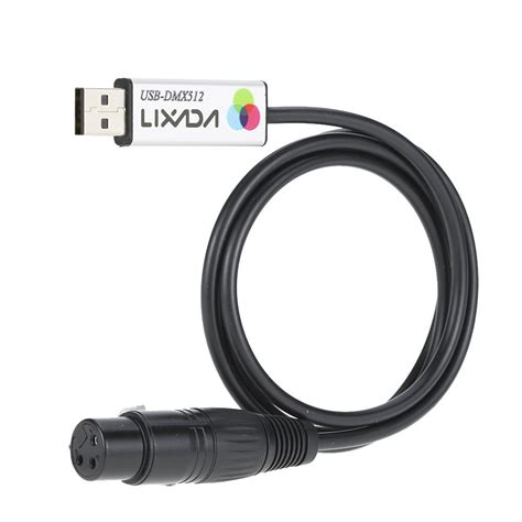 Купить Адаптер интерфейса Lixada USB-DMX, светодиодный DMX512 ...