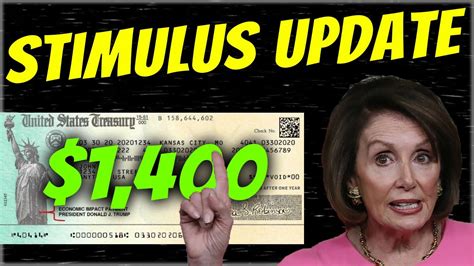 HUGE NEWS 1 400 Third Stimulus Check Update When 1 400 Checks Will