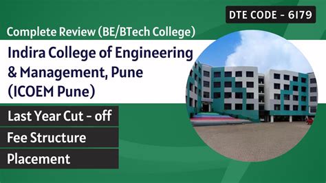 Indira College Of Engineering Management Pune ICOEM Pune YouTube