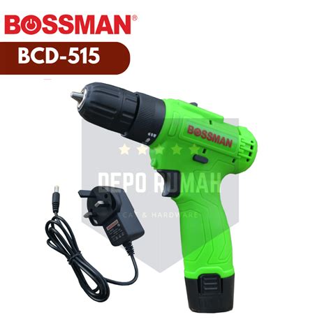 Bossman Bcd12 I Cordless Impact Hammer Drill Set Li Ion Battery 12v