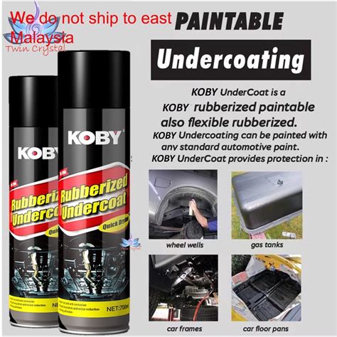 Koby Undercoating Spray Deargon Veslee Anti Rust Spray Rubberized