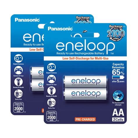 Panasonic Eneloop Aa Batteries 2000mah 2x Twin Pack Digital Camera