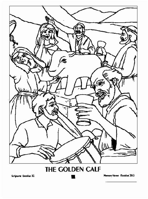 Golden Calf Coloring Page Fresh Golden Calf Coloring Picture Coloring