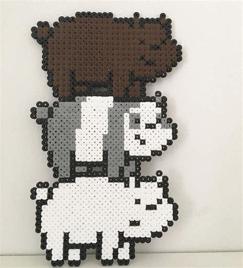 We Bare Bears | Plantillas hama beads, Abalorios hama, Hama beads