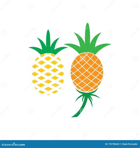 Pineapple Tropical Fruit Vector Illustration Stock Illustration Illustration Of Design Logo