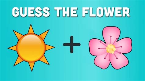 Can You Guess The FLOWER By Emoji Flower Emoji Quiz Quizzlemania