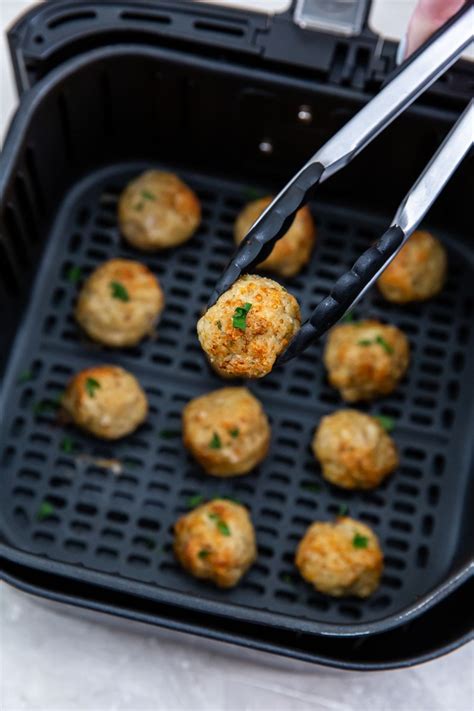 Easy Air Fryer Chicken Meatballs - Chicken Air Fryer Recipes