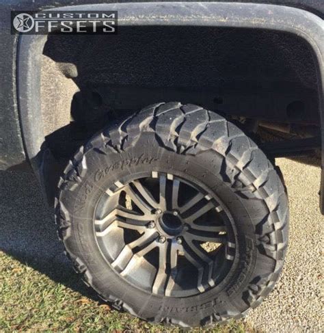 2014 Gmc Sierra 1500 Wheel Offset Aggressive 1 Outside Fender Body