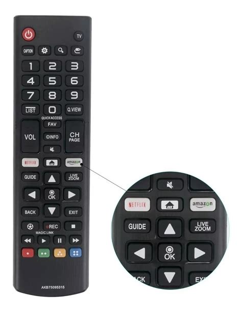 Controle Remoto Smart Lg Tecla Netflix Amazon Original R