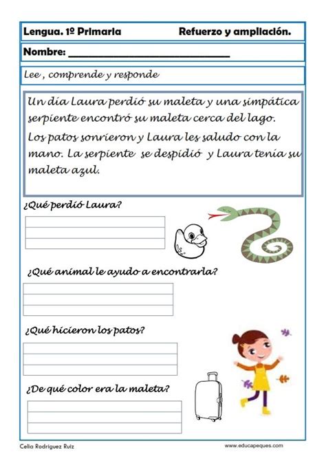 Aprende Y Repasa Lengua Primaria Lectura De Comprensi N Lectura Y