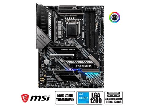 Placa Madre Msi Mag Z490 Tomahawk Para Procesadores Intel Lga 1200 4